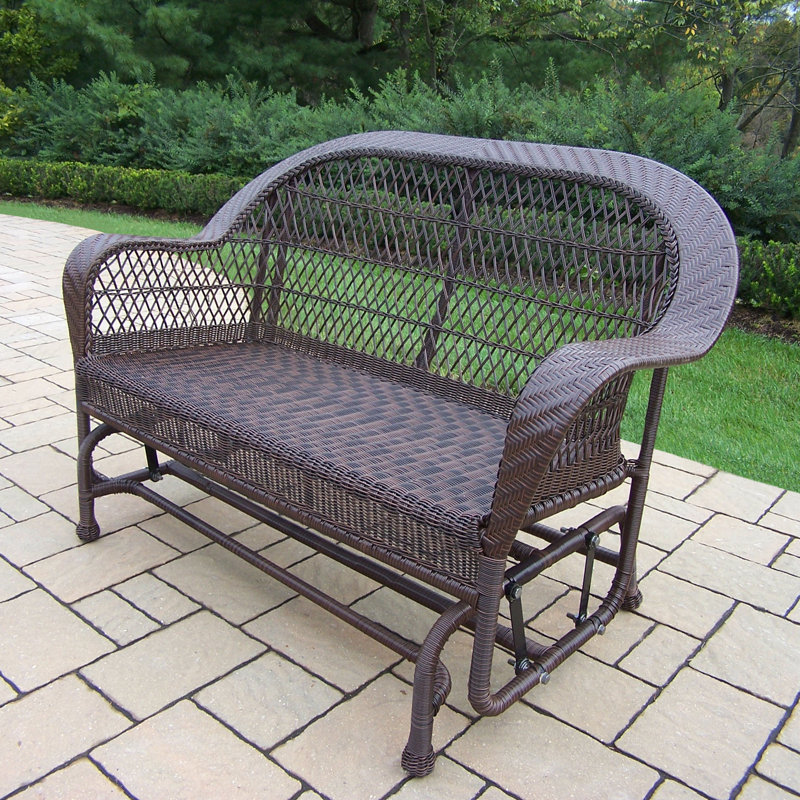 Oakland Living Coventry Wicker Glider Wayfair